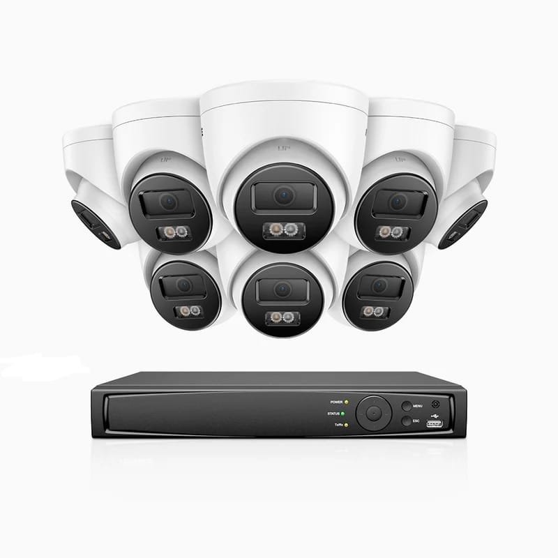 Kit de 8 cámaras de vigilancia PoE de 4K NVR de 8 canales